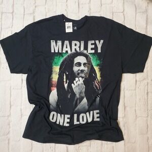 Bob Marley One Love Graphic T-Shirt Size XL